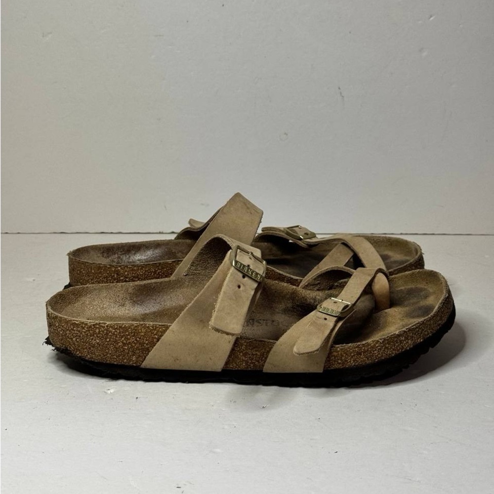 Birkenstock Mayari Birko Flor Toe Loop Slide Sandals Women Size 41